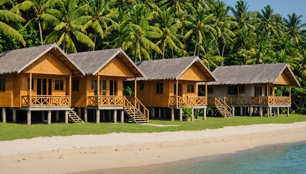 Les bungalows en bord de mer abordables